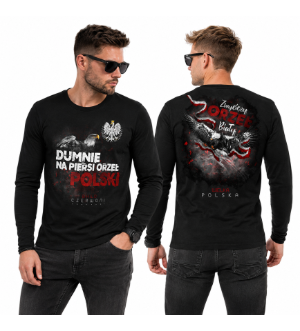 LONGSLEEVE PATRIOTYCZNY  DUMNIE NA PIERSI